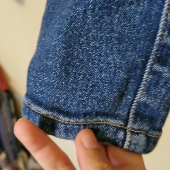 Vintage high-waisted well made deep blue jeans - Picture 2 of 5